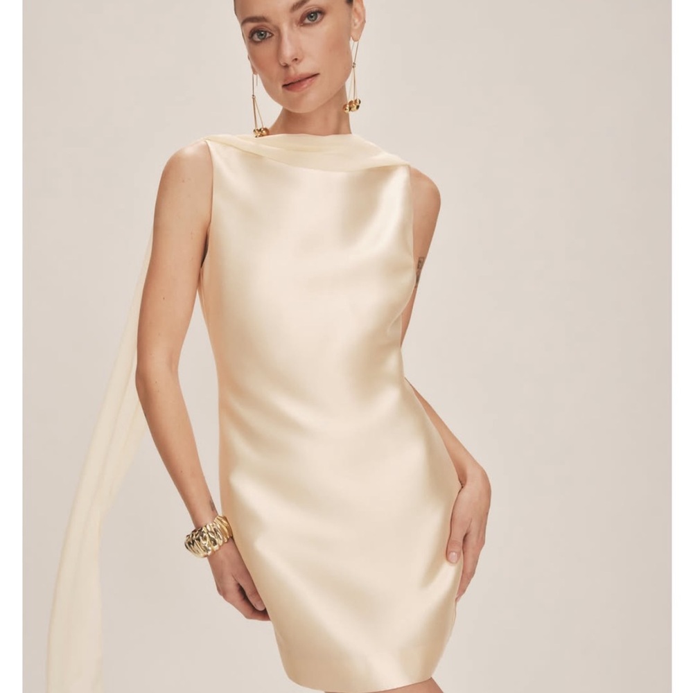 Reformation Ecru Dress